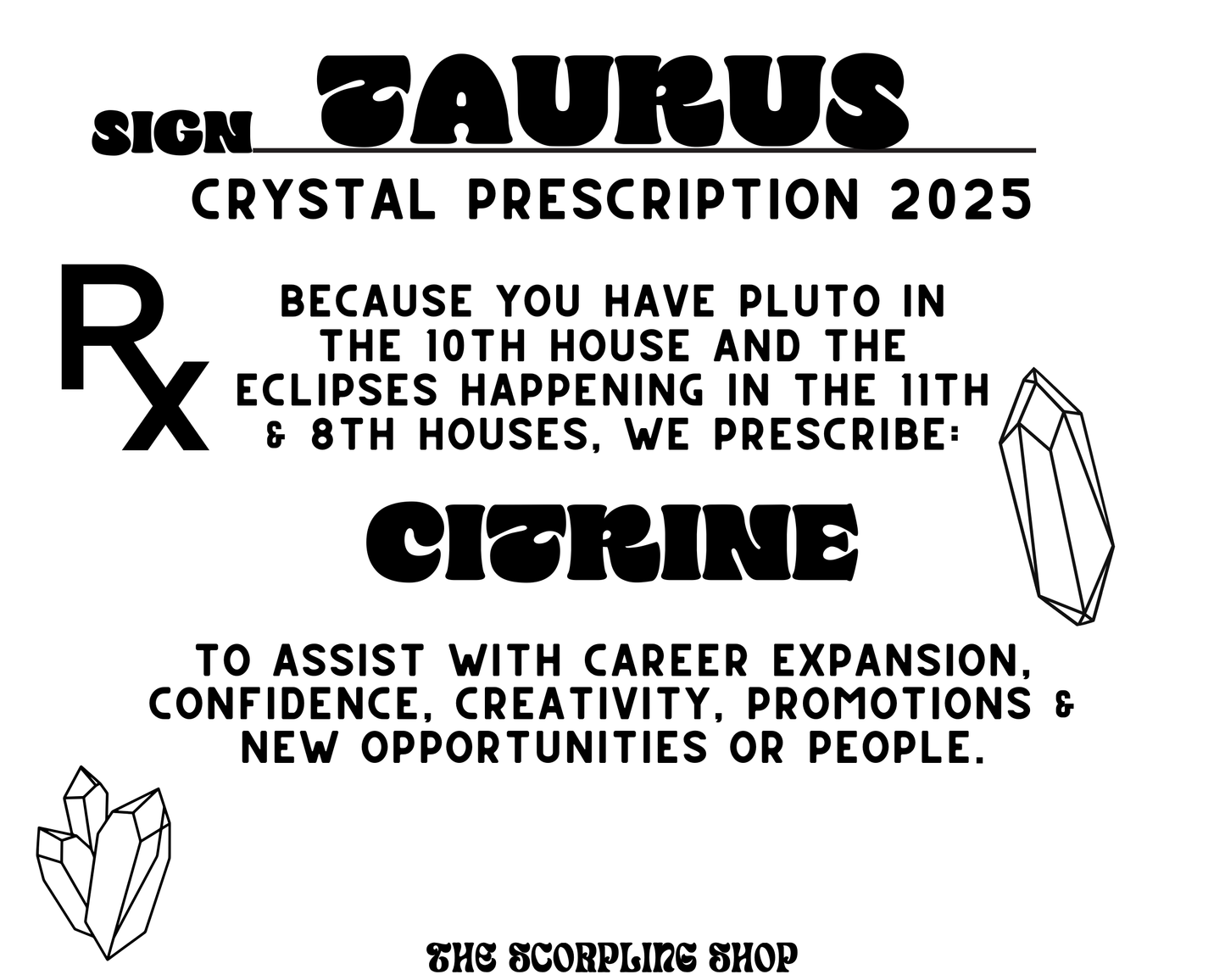 TAURUS - CRYSTAL PRESCRIPTION 2025
