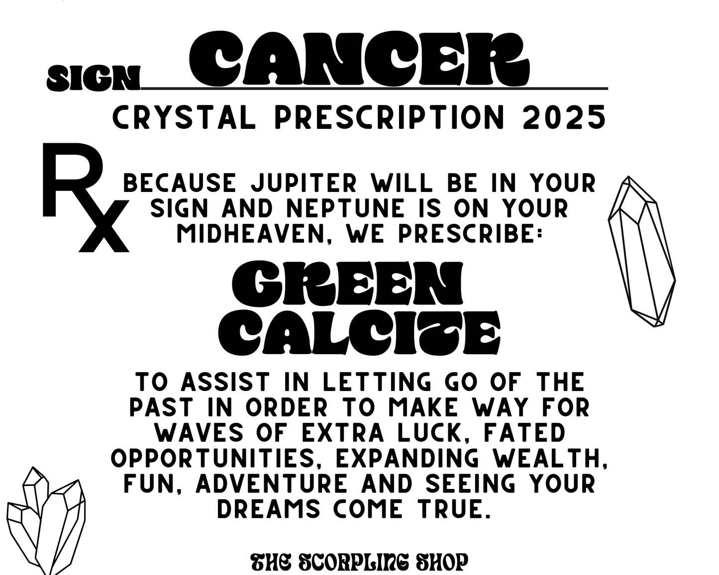 CANCER - CRYSTAL PRESCRIPTION 2025