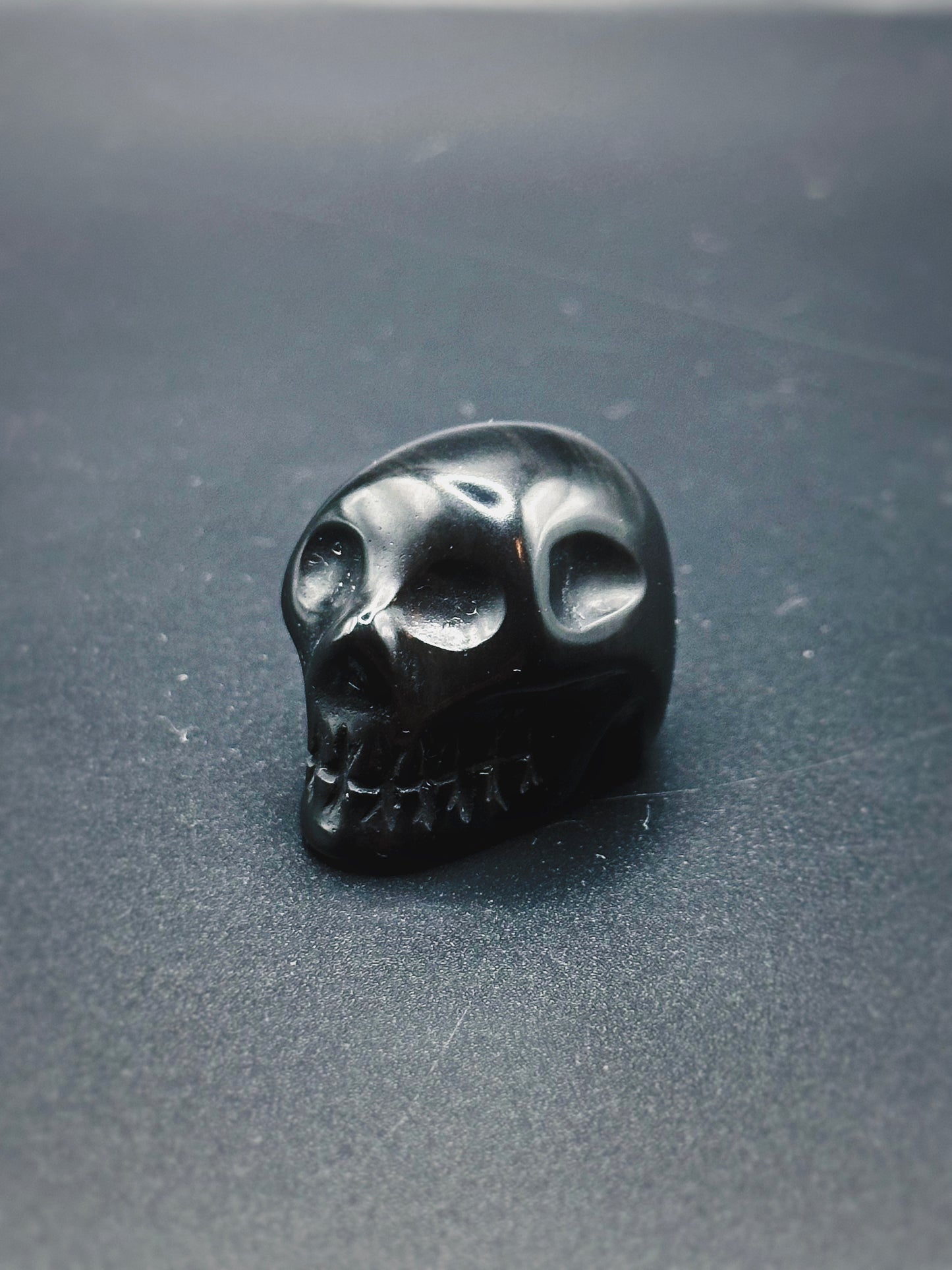 BLACK OBSIDIAN ANCESTORS ~ CRYSTAL SKULL