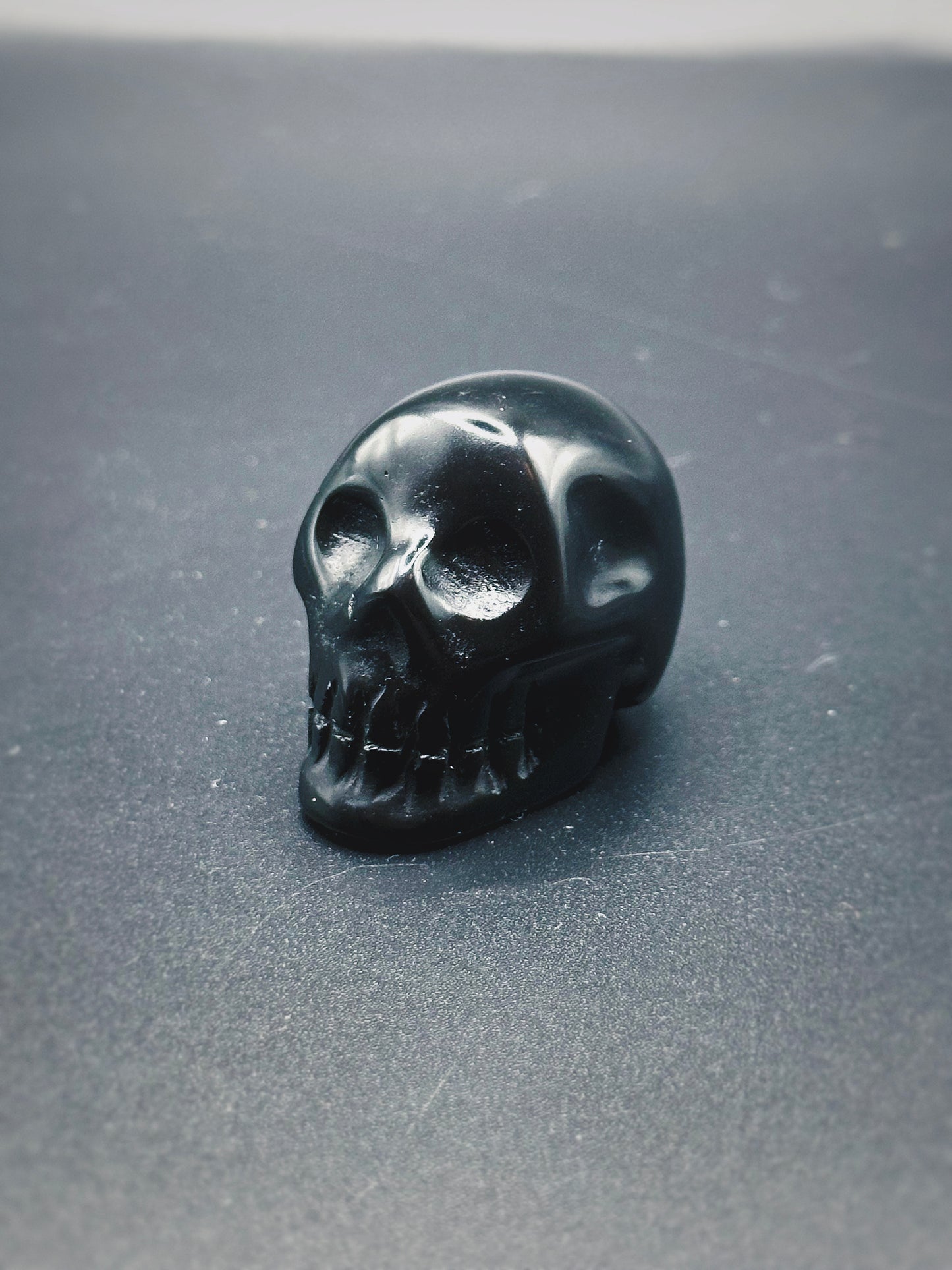 BLACK OBSIDIAN ANCESTORS ~ CRYSTAL SKULL