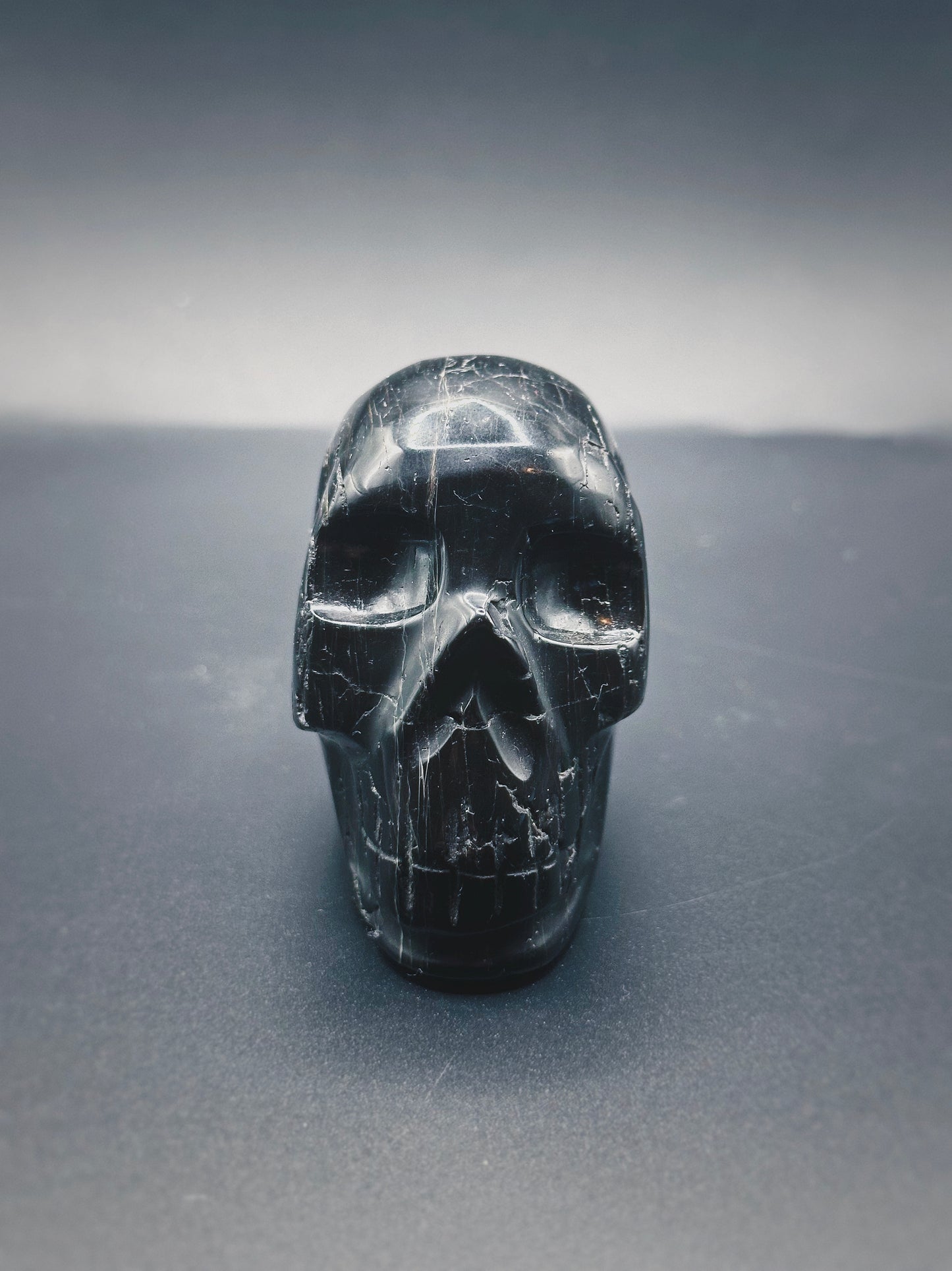 SCHORL ANCESTORS ~ CRYSTAL SKULL