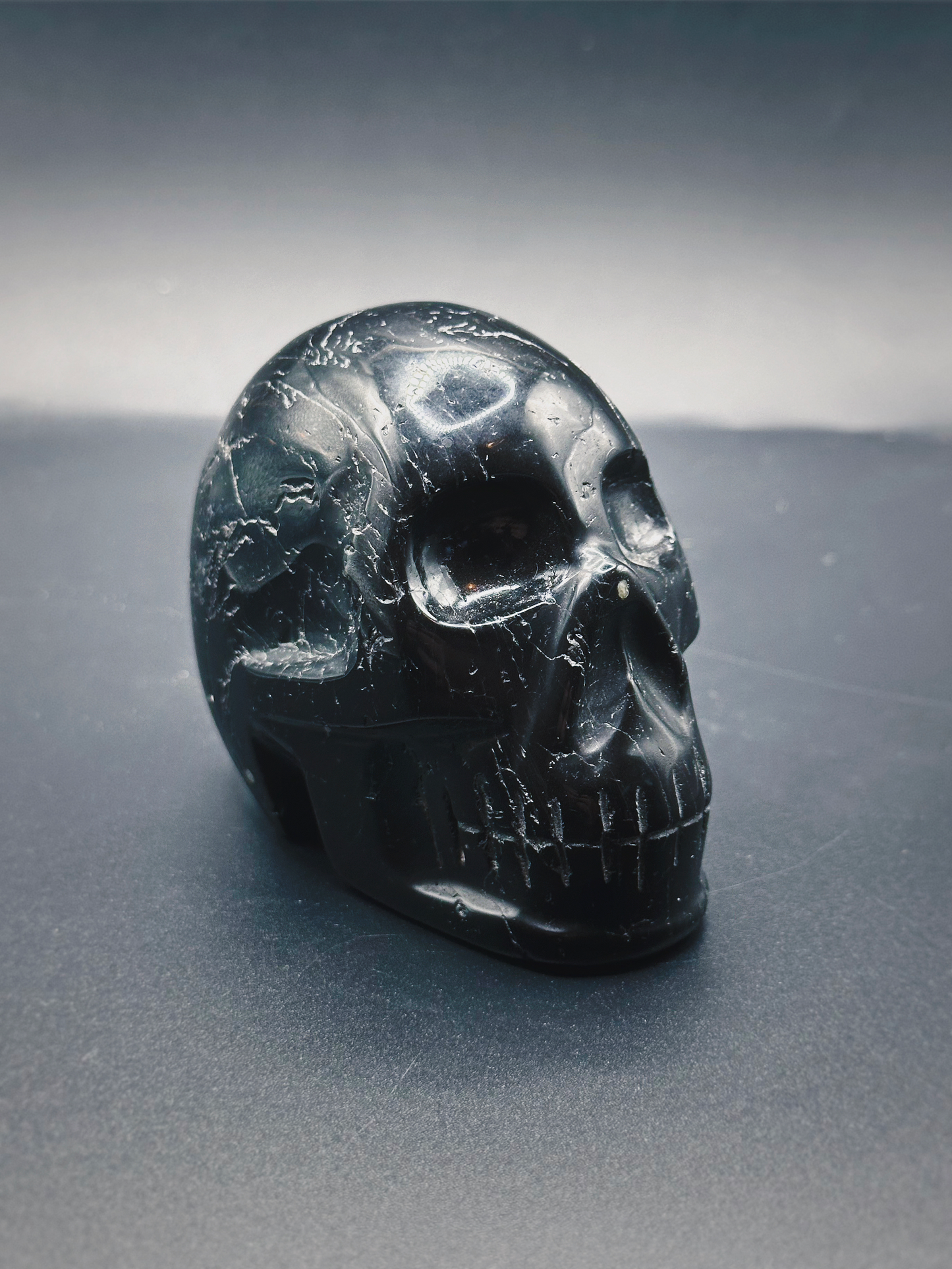 SCHORL ANCESTORS ~ CRYSTAL SKULL