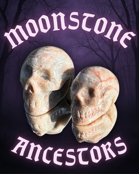 MOONSTONE ANCESTORS ~ CRYSTAL SKULL