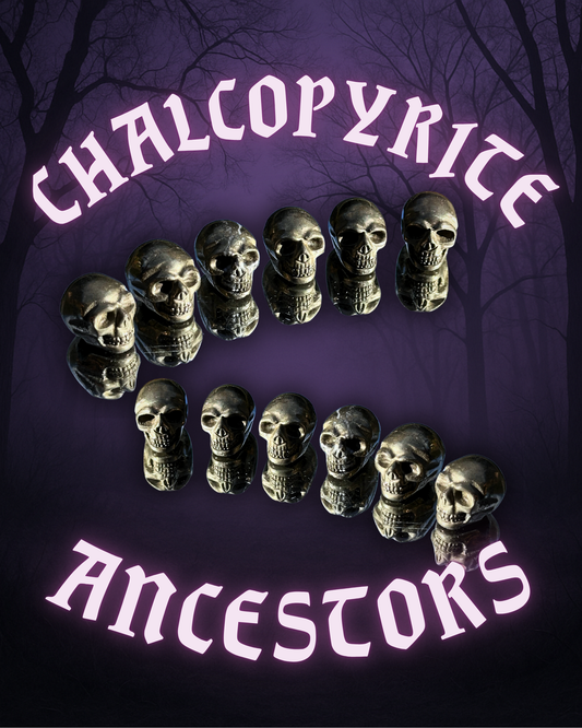 CHALCOPYRITE ANCESTORS ~ CRYSTAL SKULL