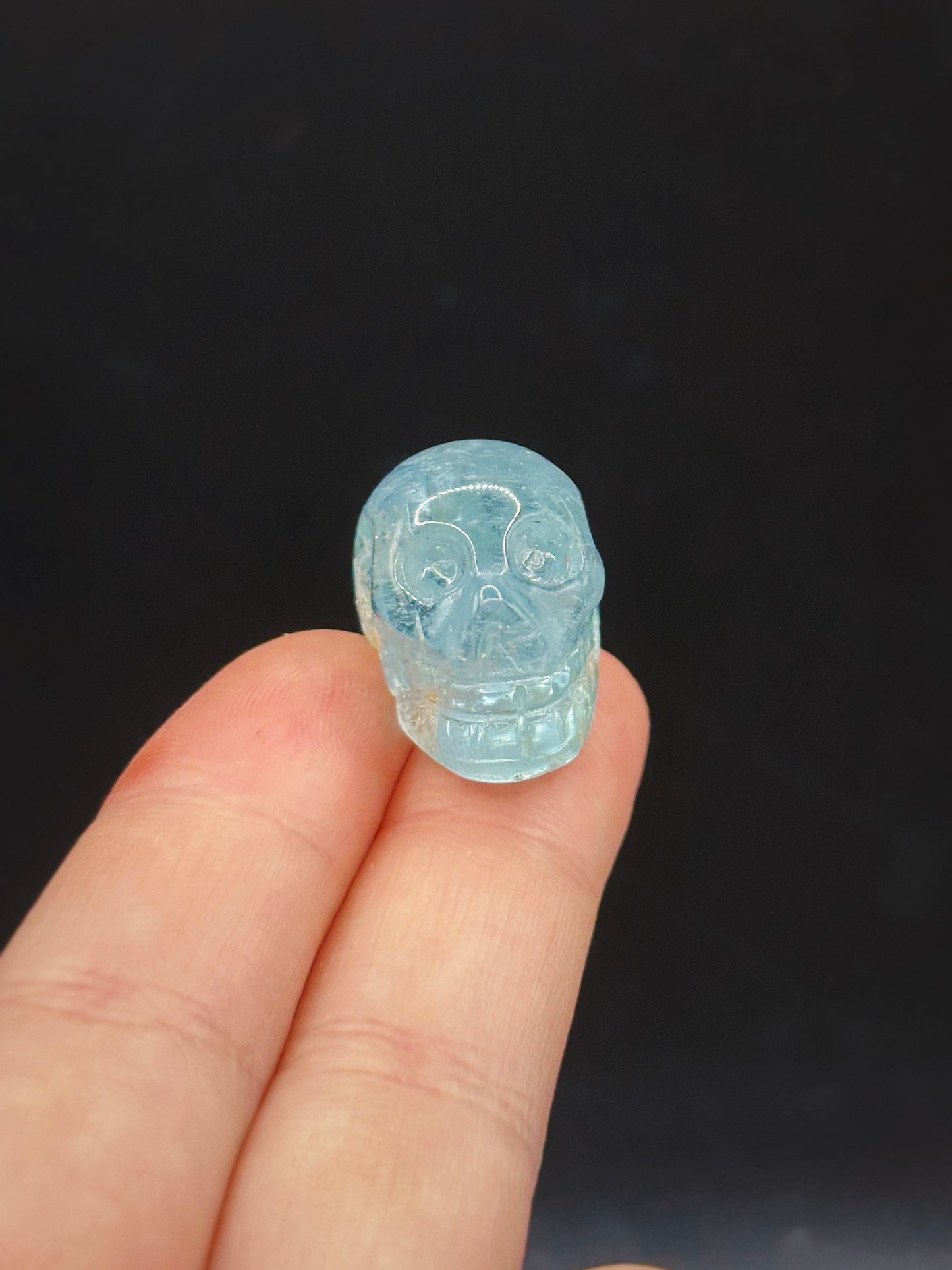 BLUE TOPAZ ANCESTORS ~ CRYSTAL SKULL