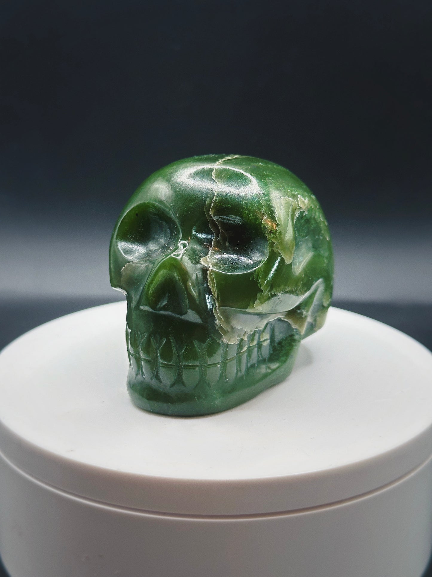 NEPHRITE JADE ANCESTORS ~ CRYSTAL SKULL