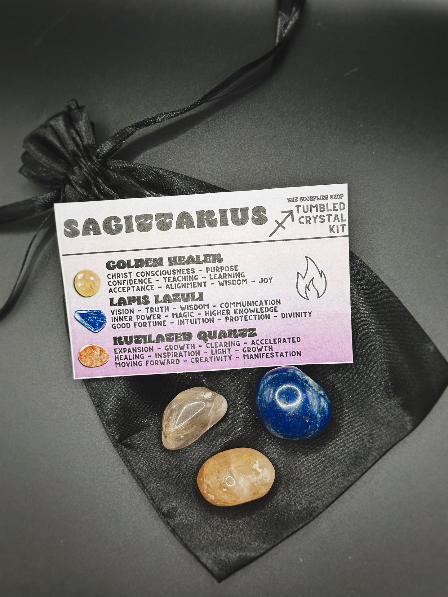 SAGITTARIUS - TUMBLED CRYSTAL KIT