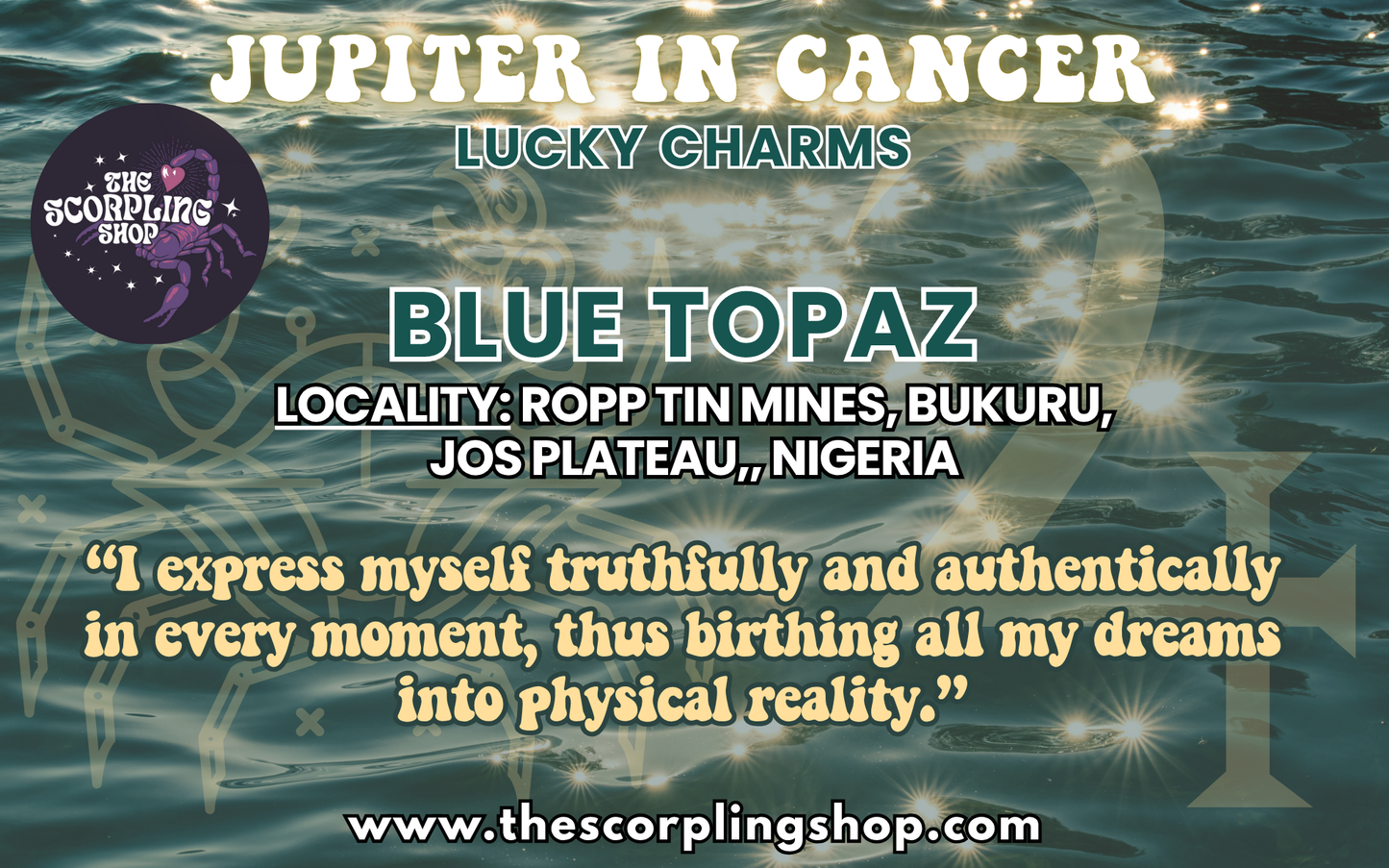BLUE TOPAZ ~ LUCKY CHARM