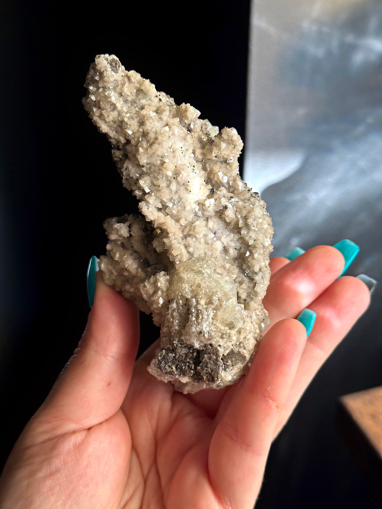 198g. CALCITE ON DOLOMITE w/ CHALCOPYRITE