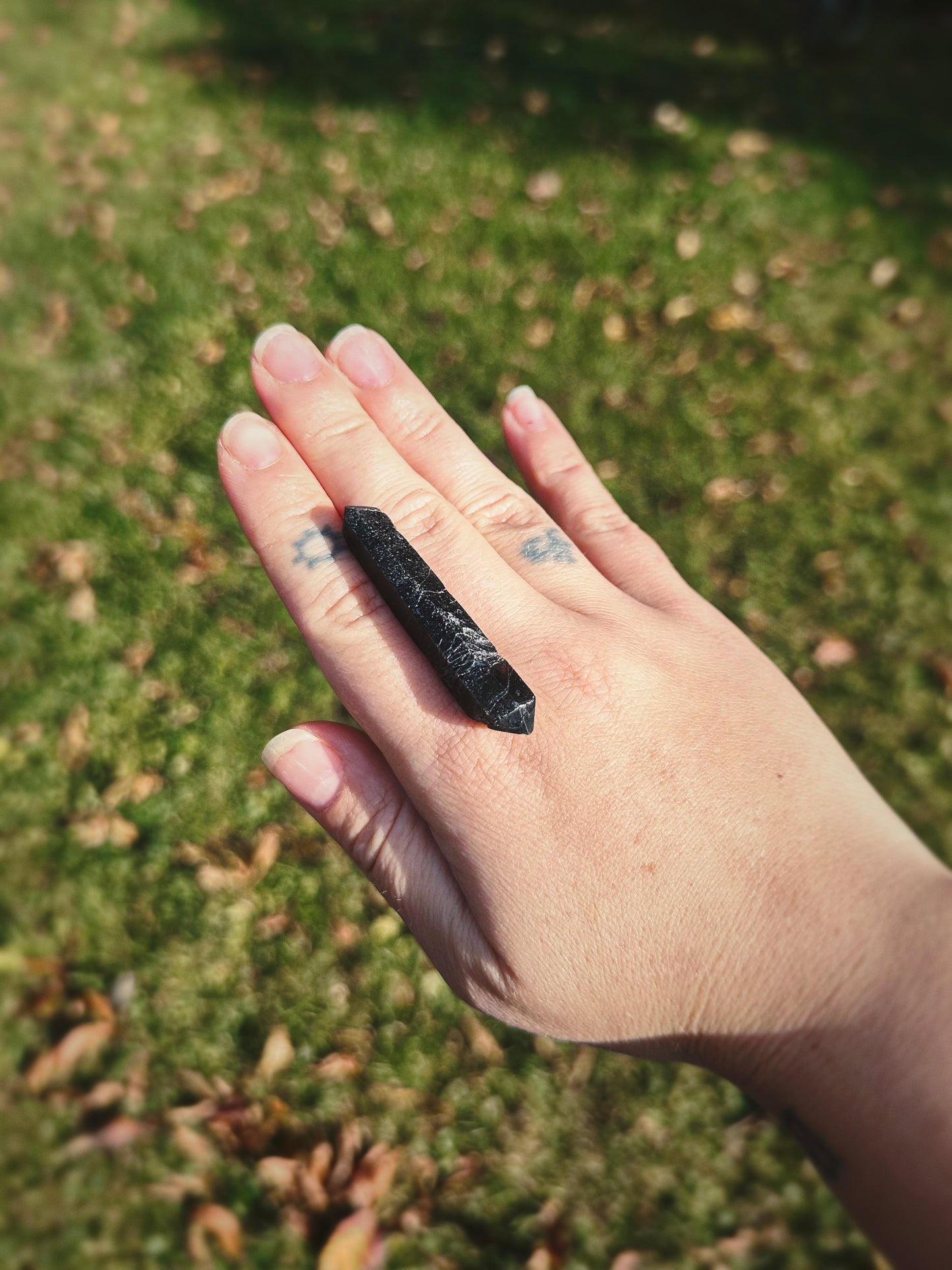 SHADOW CONDUIT ~ BLACK MONGOLIAN QUARTZ