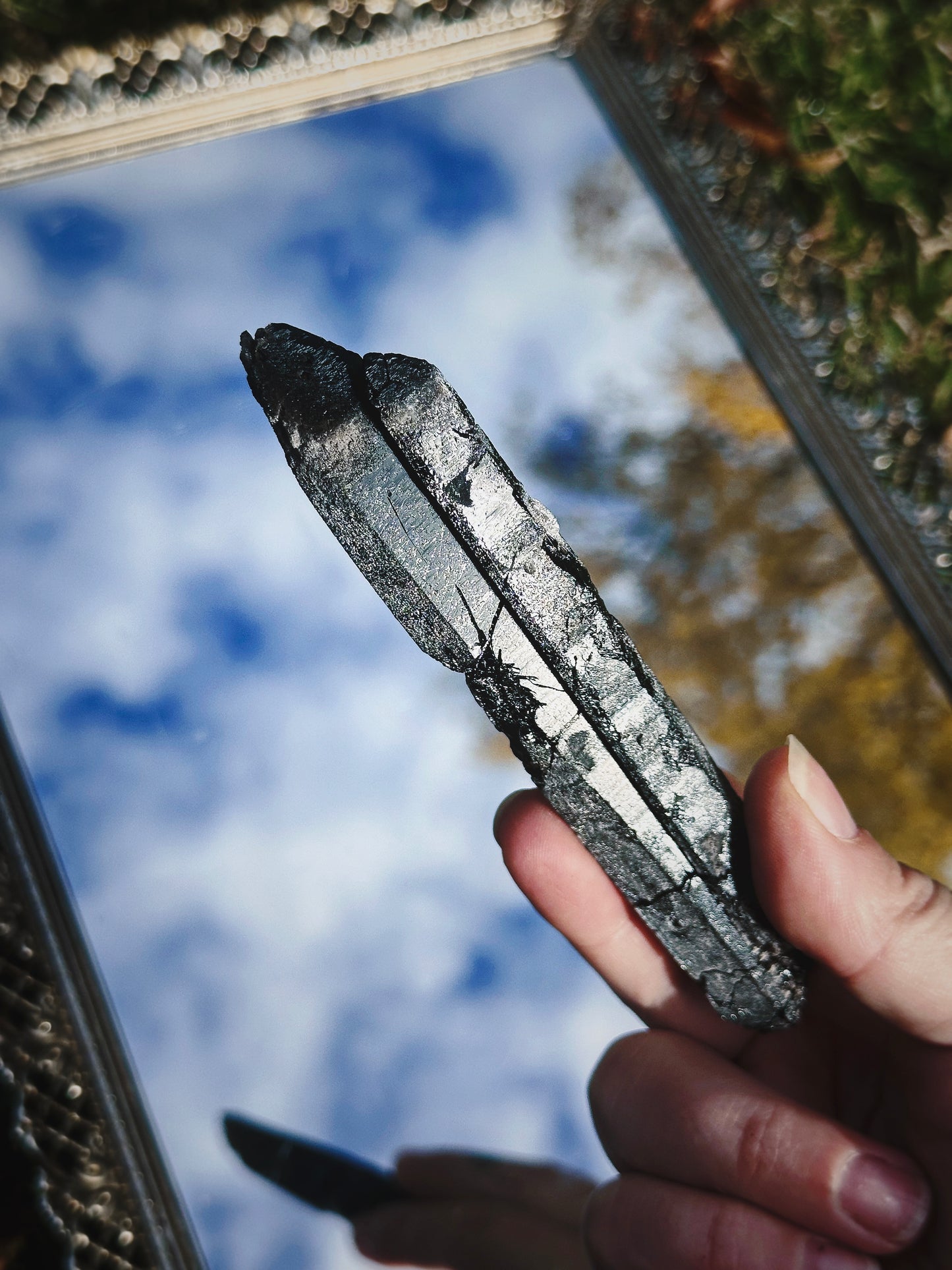 SHADOW CONDUIT ~ BLACK MONGOLIAN QUARTZ