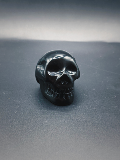 BLACK OBSIDIAN ANCESTORS ~ CRYSTAL SKULL