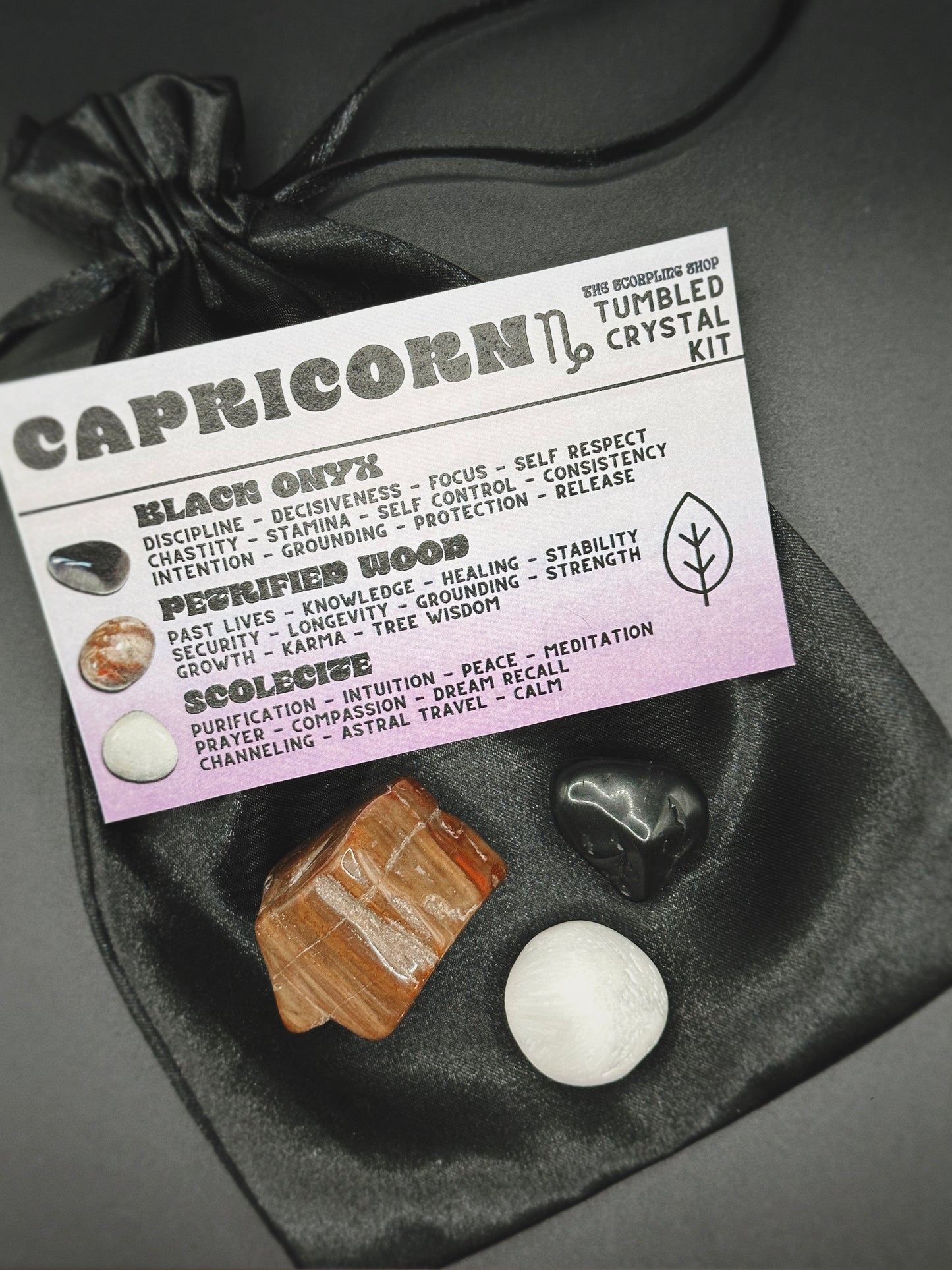 CAPRICORN - TUMBLED CRYSTAL KIT