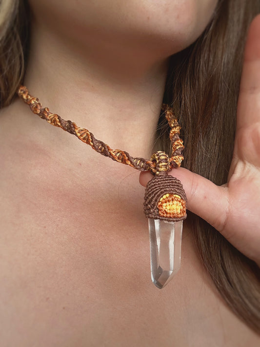 SUNFLOWER ~ LEMURIAN QUARTZ JUJU
