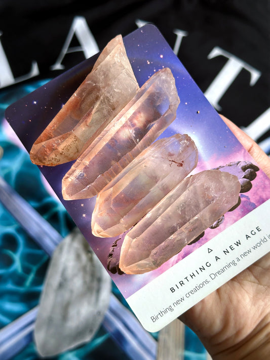 PINK LEMURIAN QUARTZ ~ LUCKY CHARM