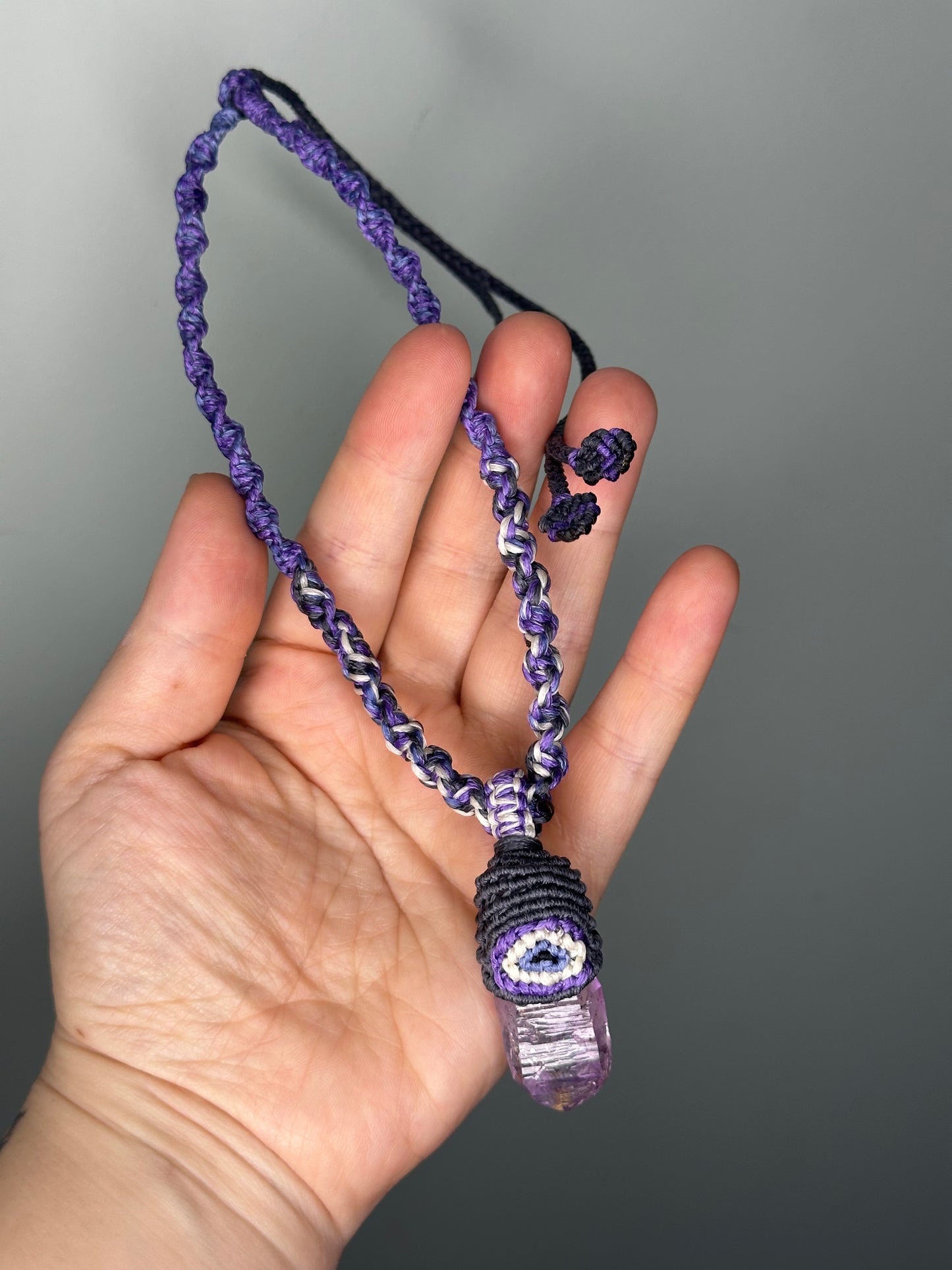 ALL SEEING ~ AMETHYST EVIL EYE JUJU