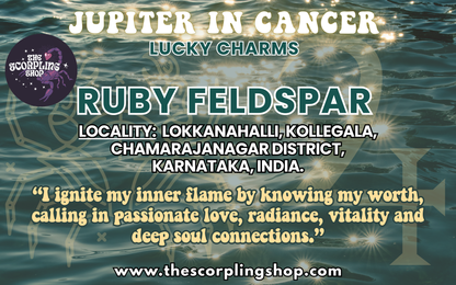 RUBY FELDPSAR ~ LUCKY CHARM