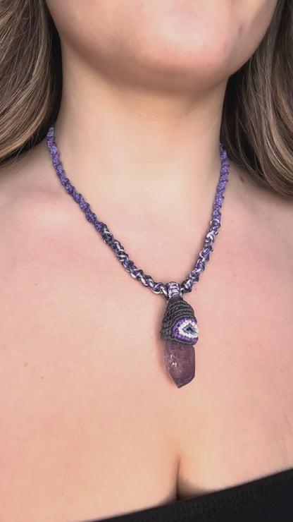 ALL SEEING ~ AMETHYST EVIL EYE JUJU